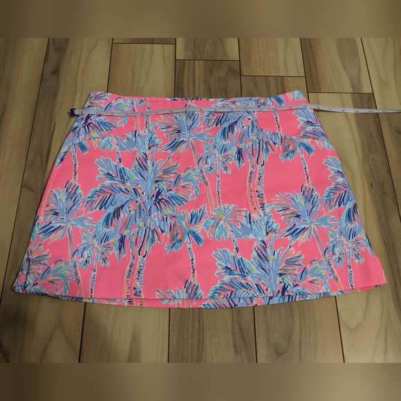 EUC! Lilly Pulitzer January Skort Flamingo Pink Nice Stems Size 2 - Picture 8 of 14